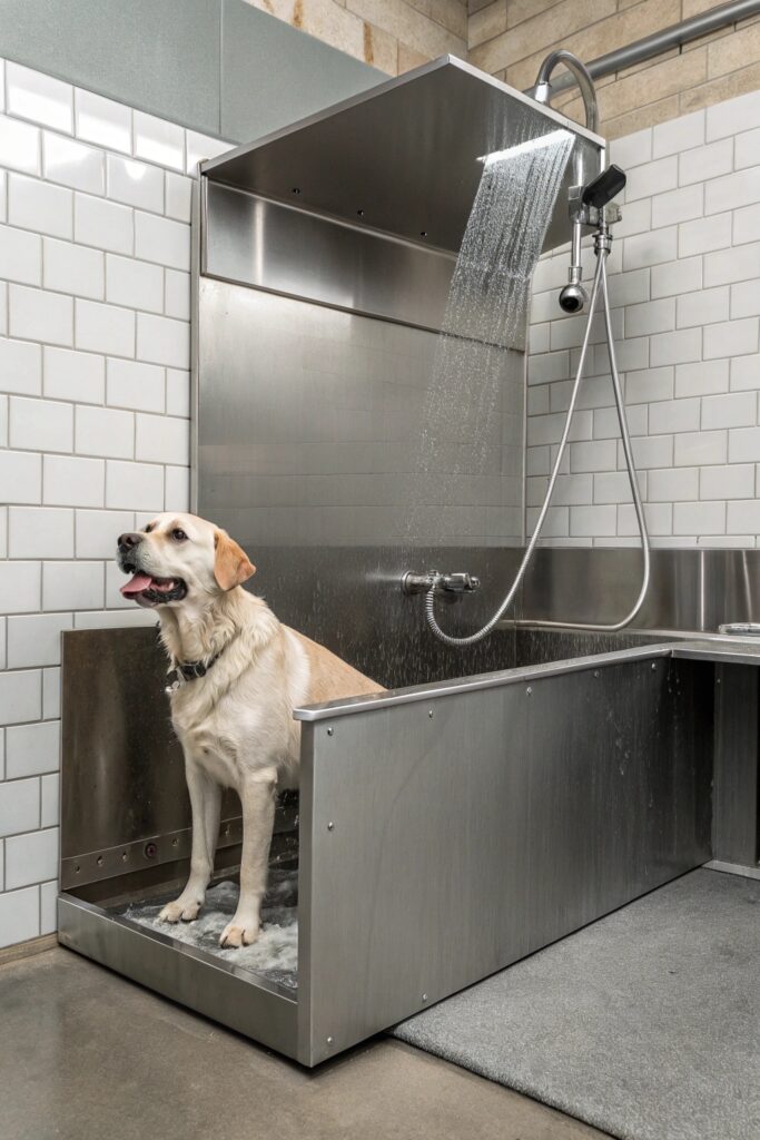 The Professional Wash Station in garage