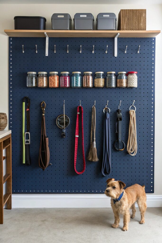 Vertical Pegboard Storage