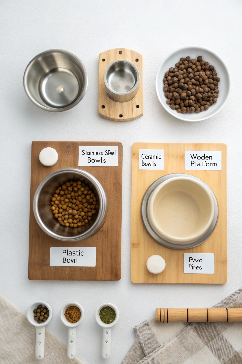 best materials for a dog bowl station