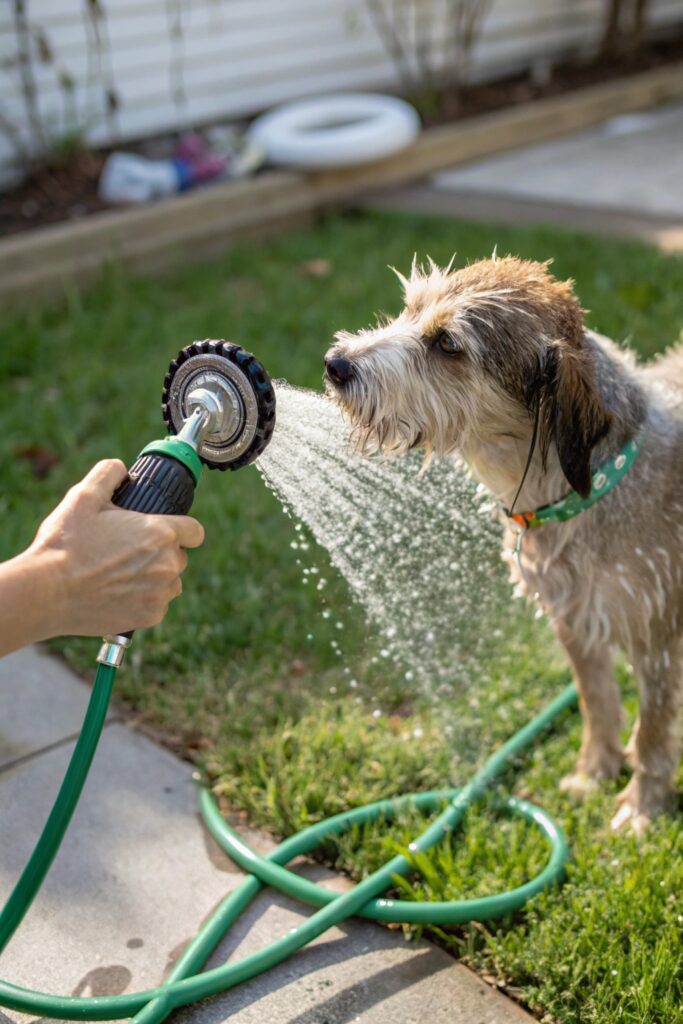garden hose with specialty attachment