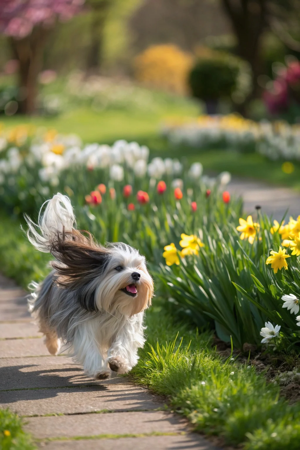 Havanese in garden - child friendly dogs