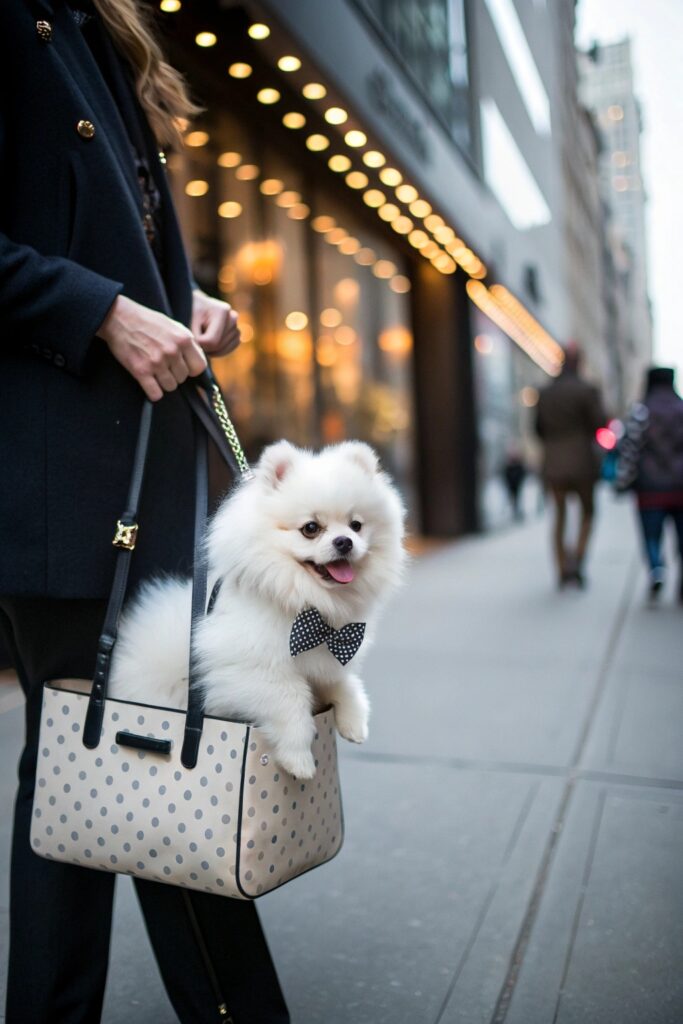 Pomeranian (White) White Fluffy Dog Breeds
