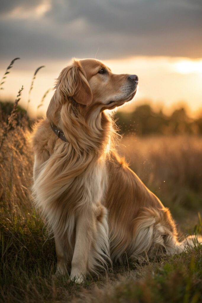 Elegant golden retriever feathering haircut highlighting stylish golden retriever grooming styles for long flowing coats