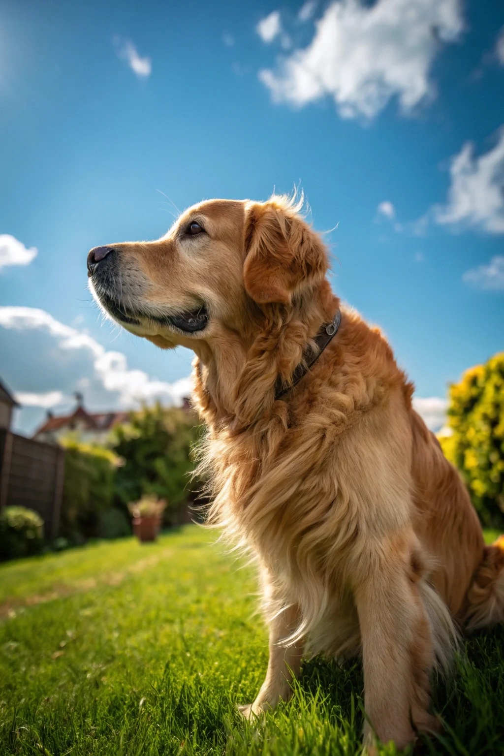 Golden retriever summer haircut showing breathable golden retriever grooming styles designed for hot weather comfort
