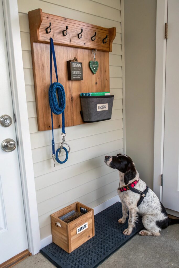 mudroom treat hook and bin station