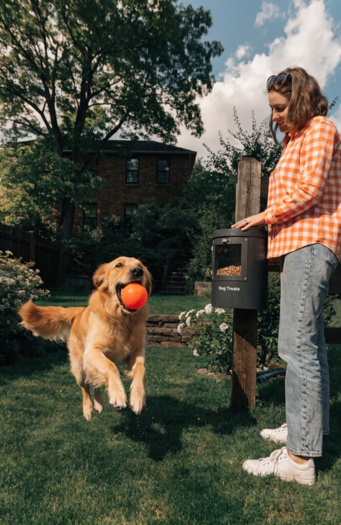 outdoor backyard treat station