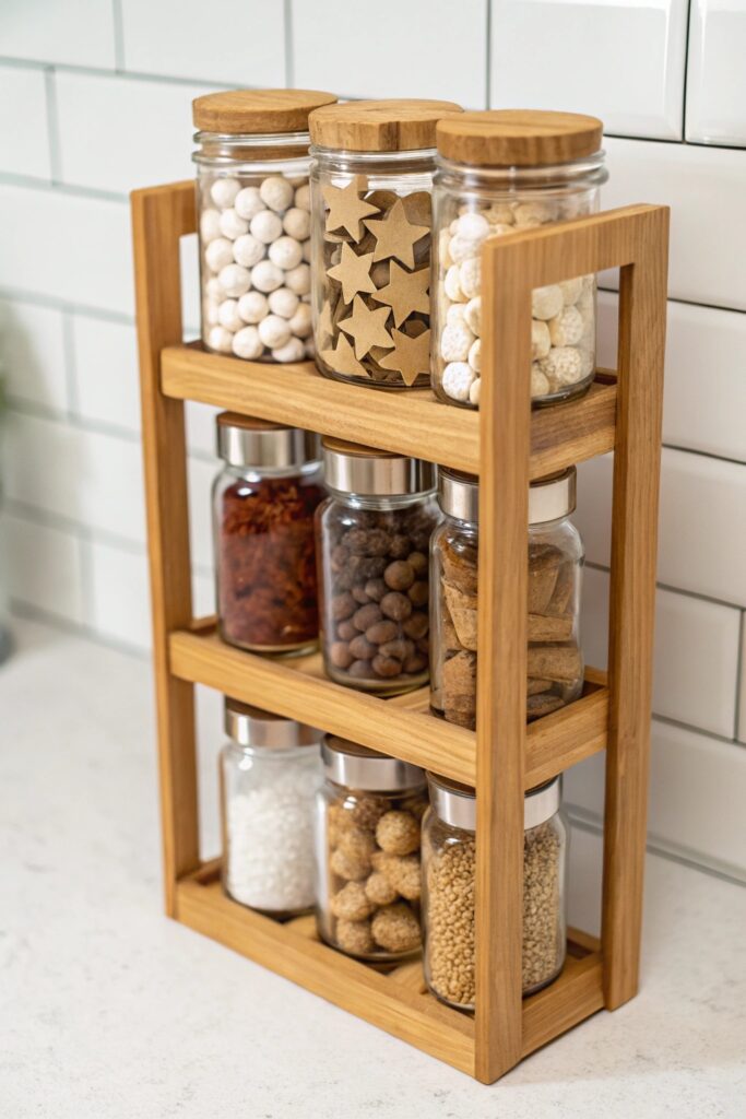 tiered spice rack treat organizer