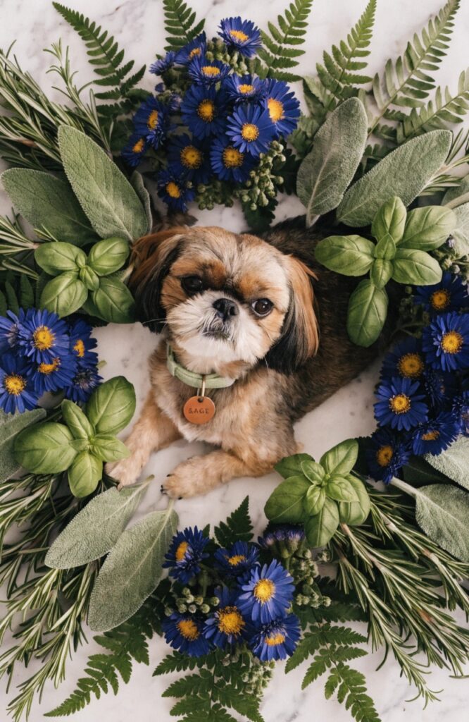 aesthetic names for dogs botanical