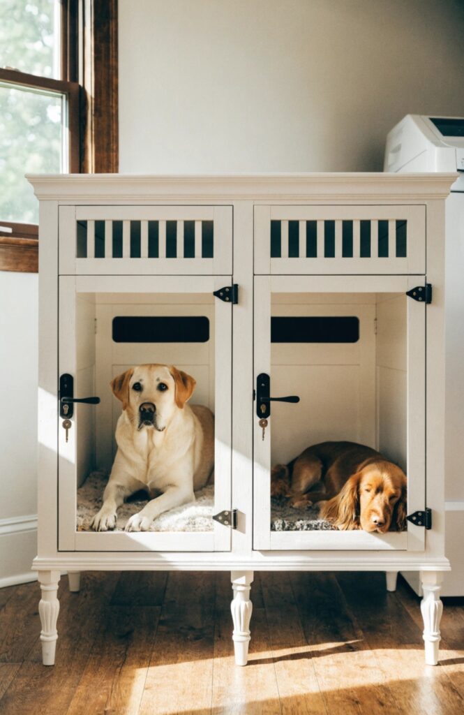 diy dog kennel ideas for multiple dogs indoor