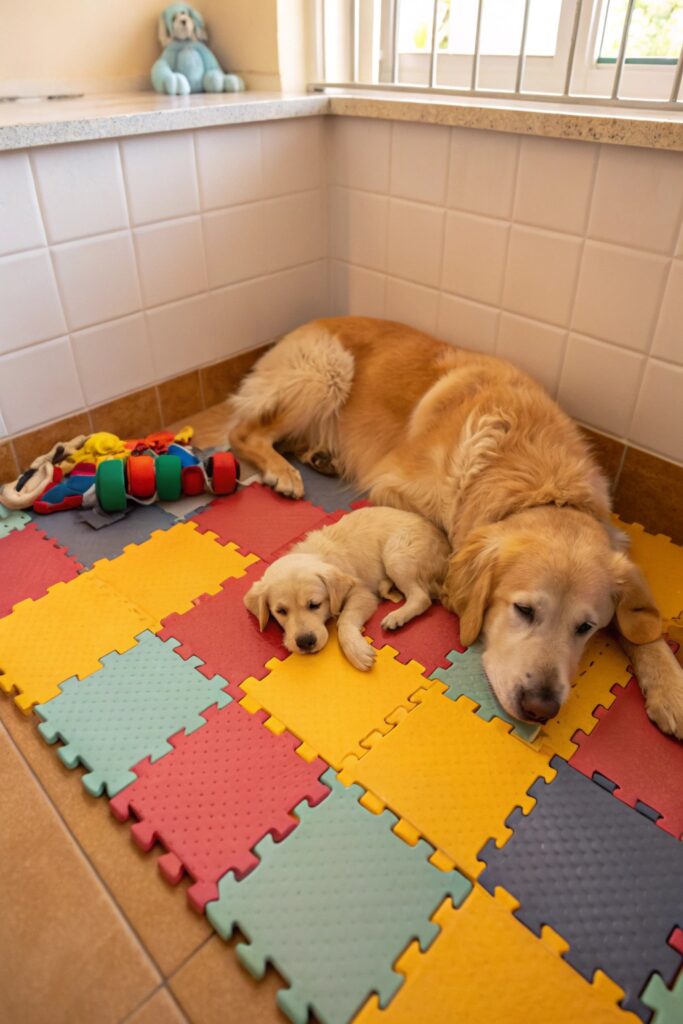 foam kennel flooring tiles for senior dogs and puppies