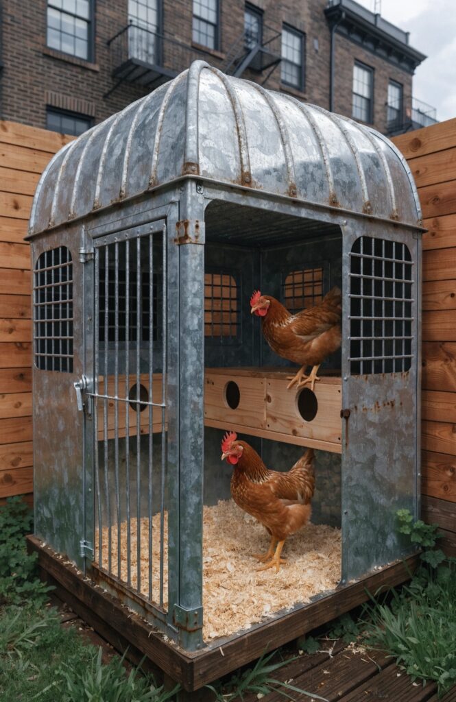 compact dog kennel chicken coop ideas for urban small backyards
