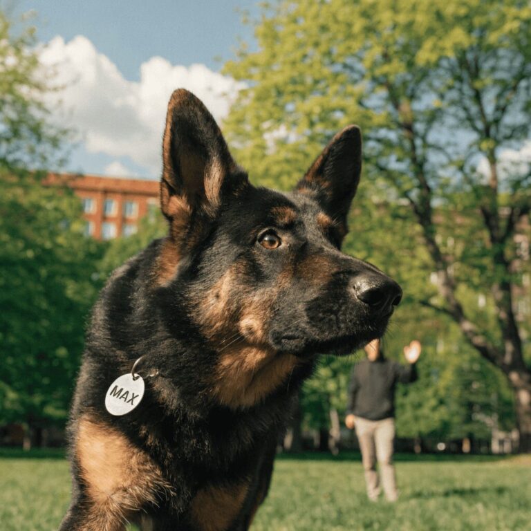 testing german shepherd name recall training tips