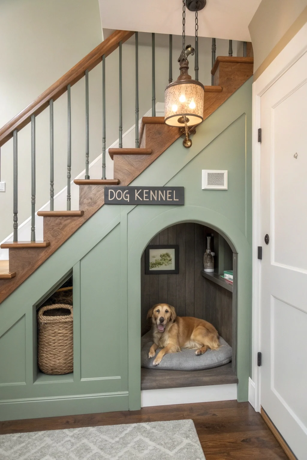 under stairs dog kennel diy indoor idea