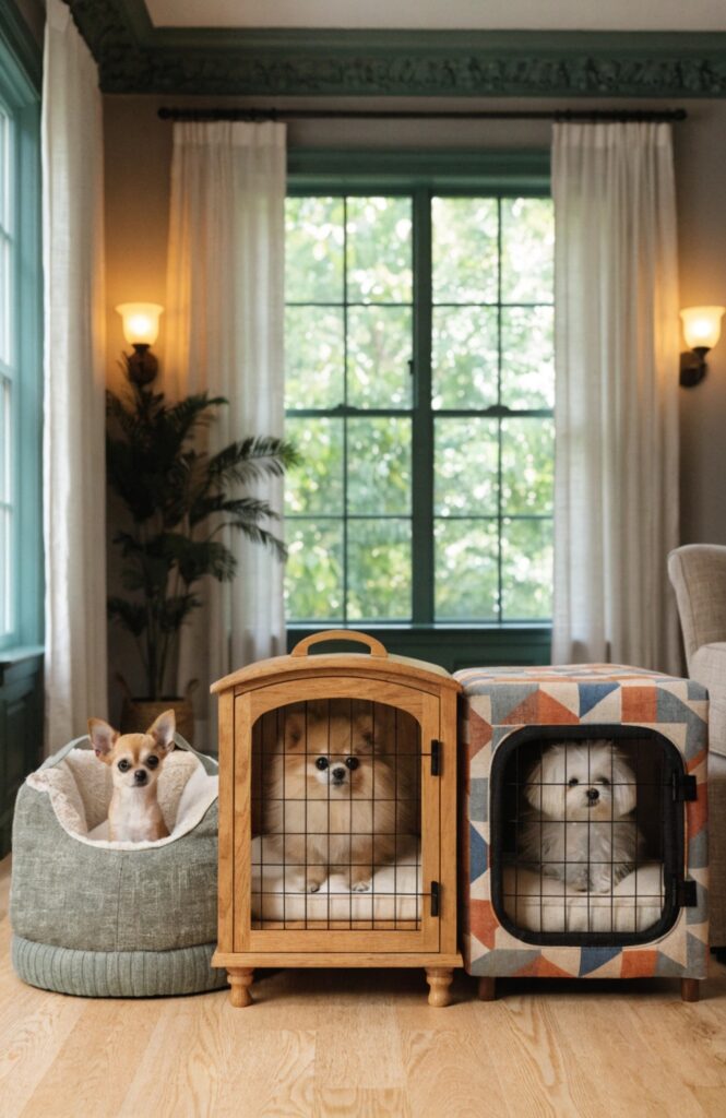 cozy kennel options for small dogs indoors