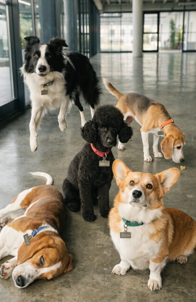 funny dog names by dog personality type