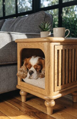 furniture style indoor dog kennel as home decor