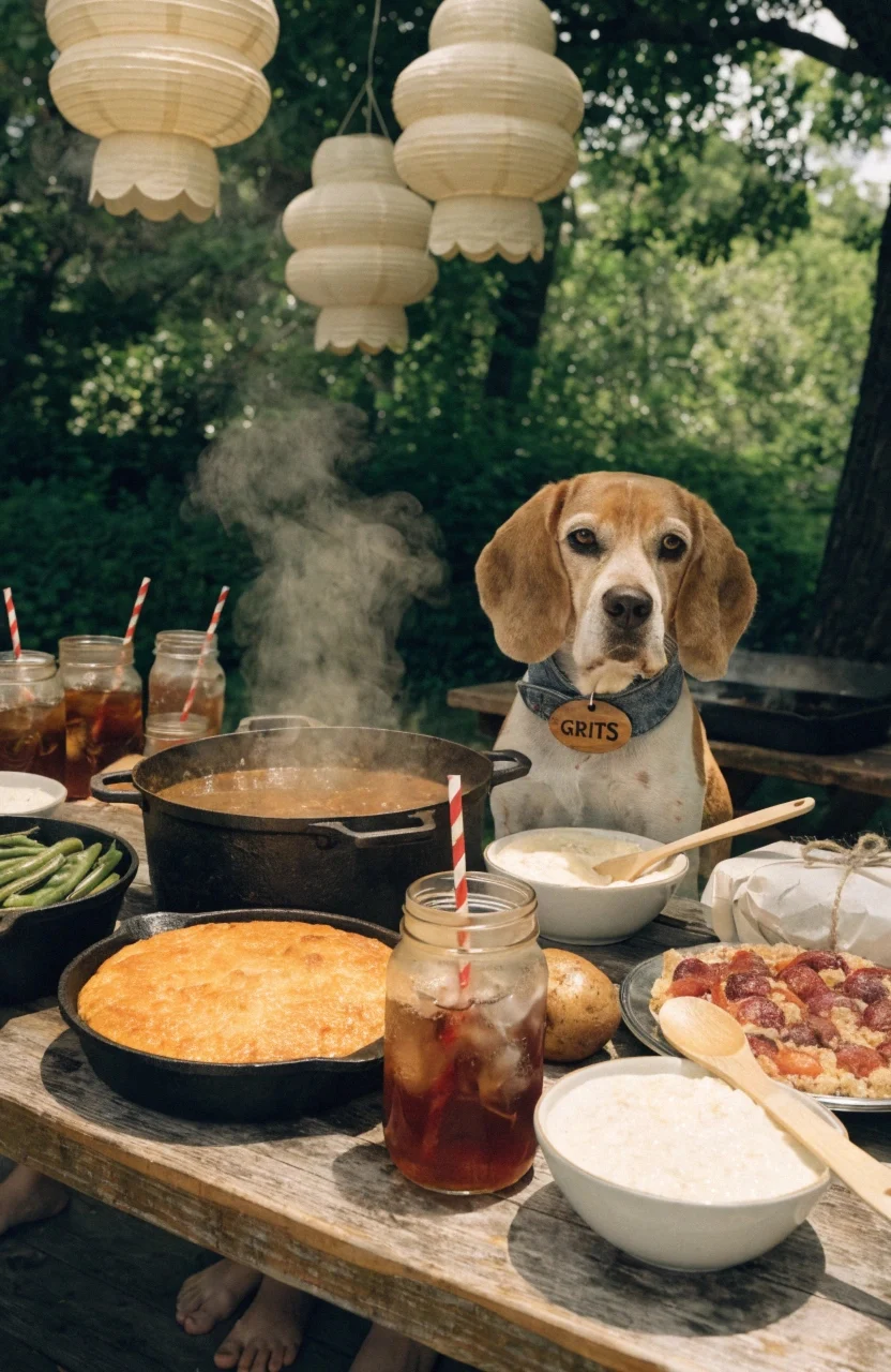 southern food inspired country dog names picnic