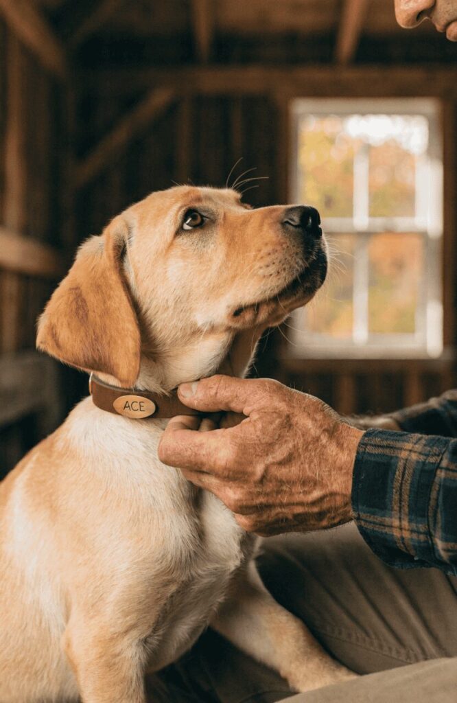 tips for picking good hunting dog names with collar tag