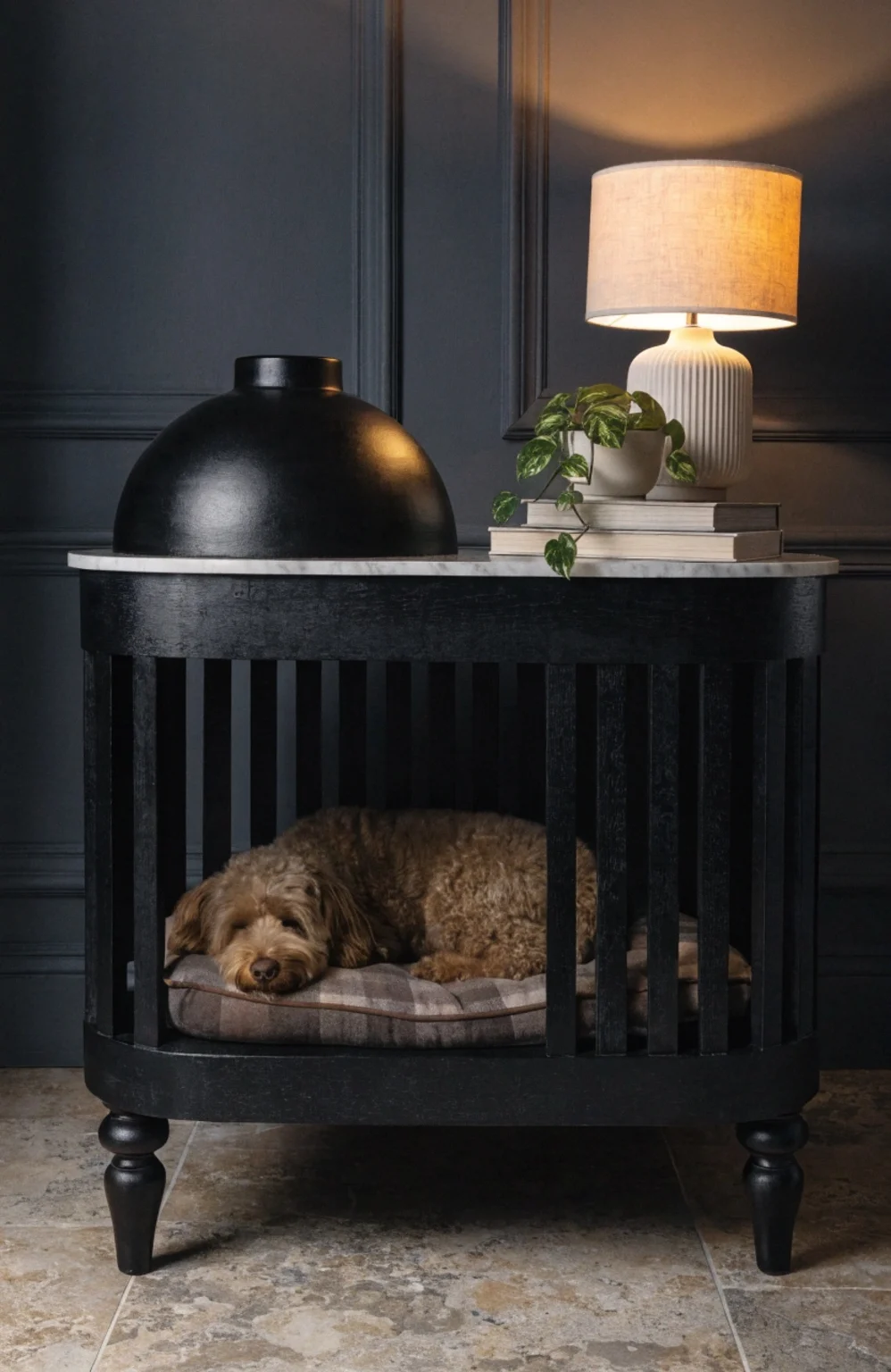 diy wood dog kennel cover as stylish home side table