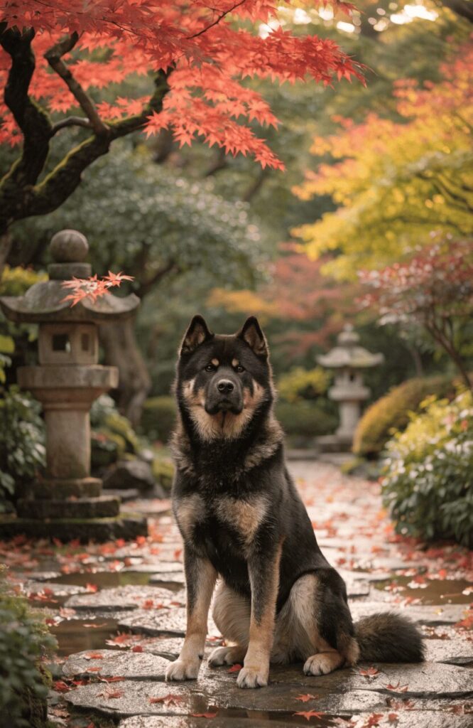 noble Akita with small forward-pointing ears
