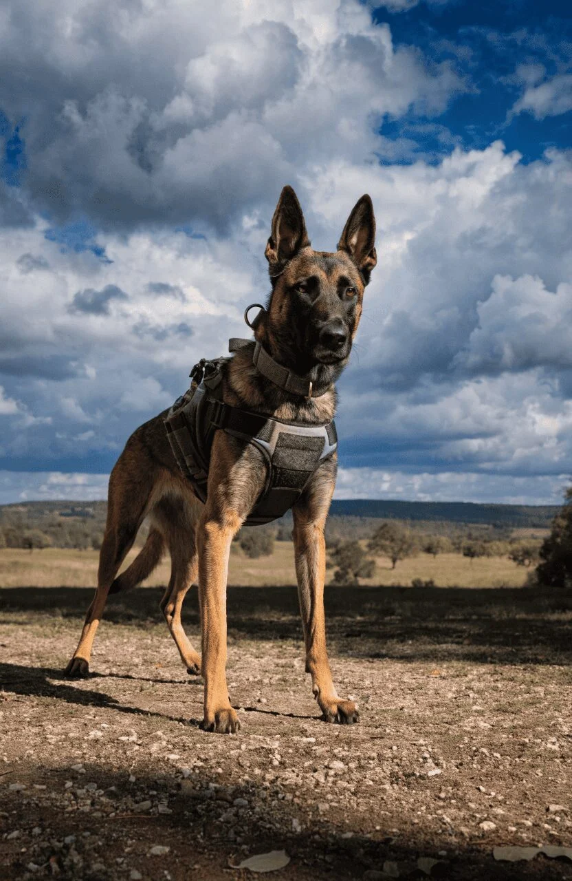 Belgian Malinois elite K9 military working dog