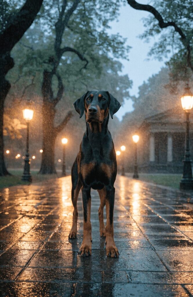 Dobermann intelligent loyal rescue dog