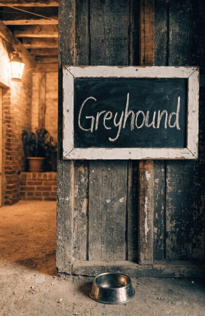 chalkboard dog kennel name sign DIY design