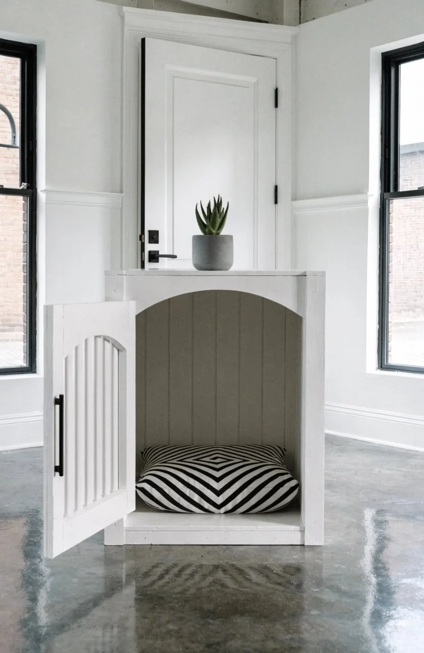 modern minimalist dog kennel decorating ideas