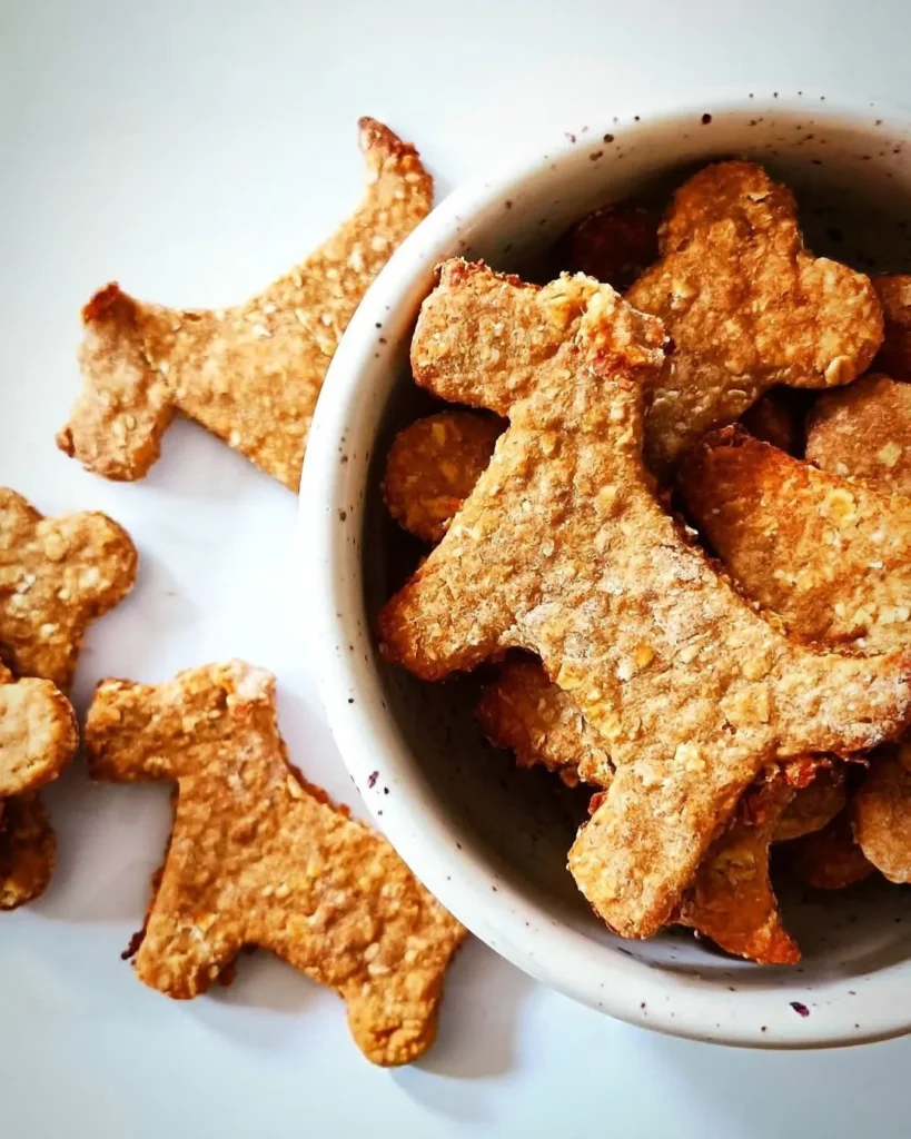 Oatmeal & Peanut Butter Cookies homemade dog treats