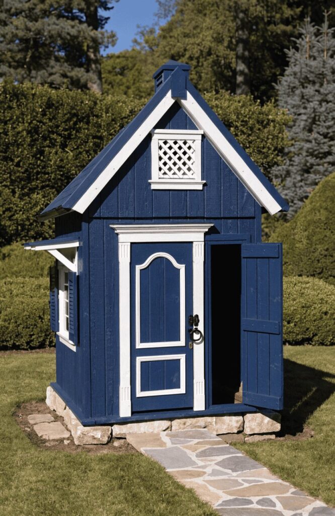 outdoor dog kennel decor ideas painted