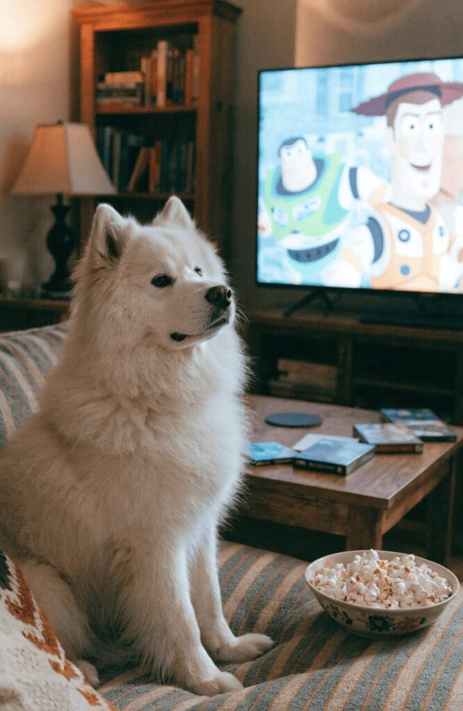 pop culture white dog names realistic photo