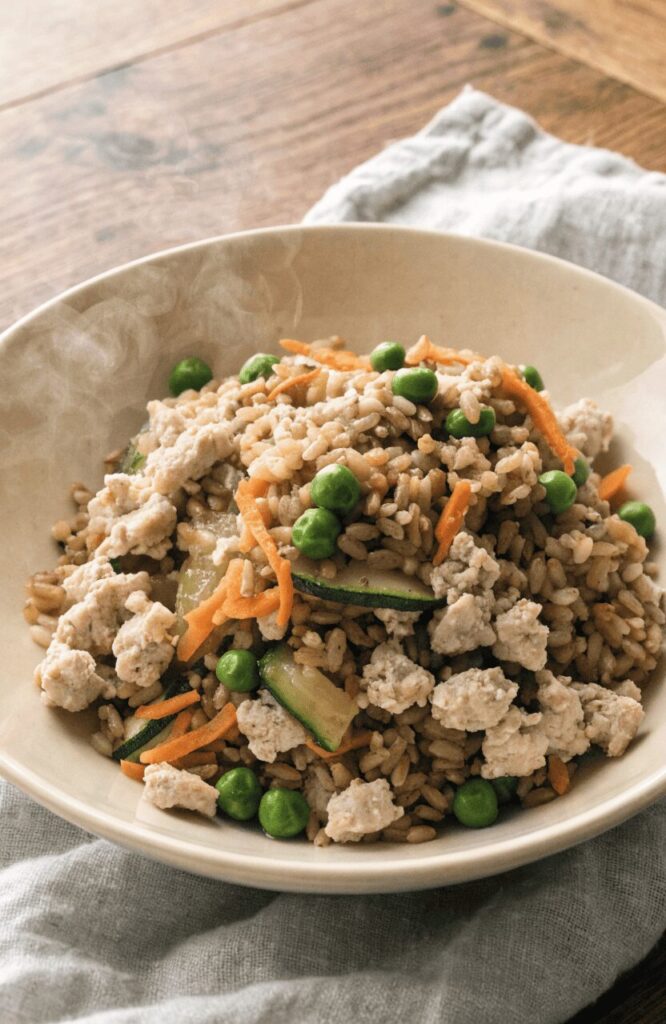 turkey vegetable casserole recipe for senior dogs