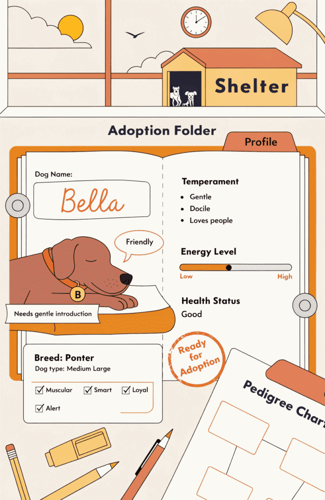 shelter and breeder records for dog breed