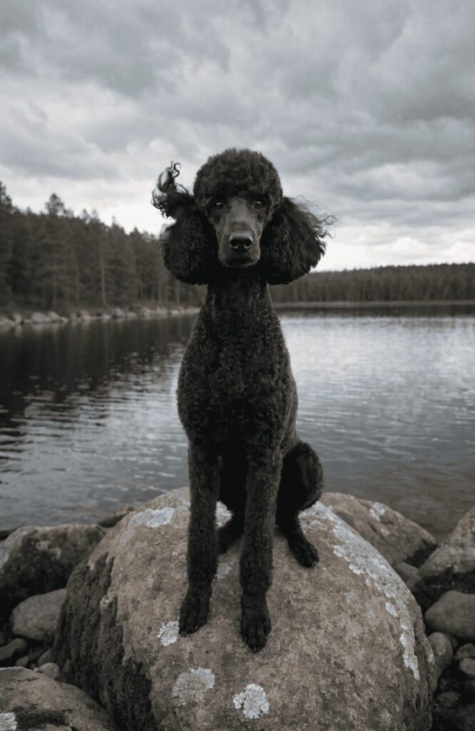 Standard Poodle smart rescue dog ability