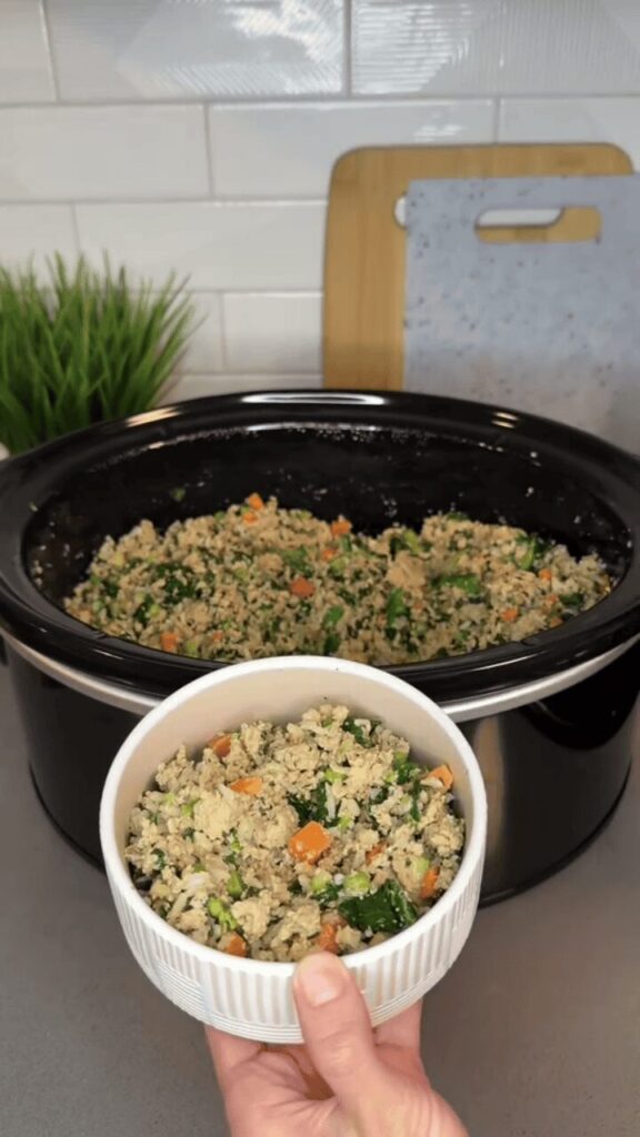 Turkey, Sardine & Veggie Slow Cooker Dog Food