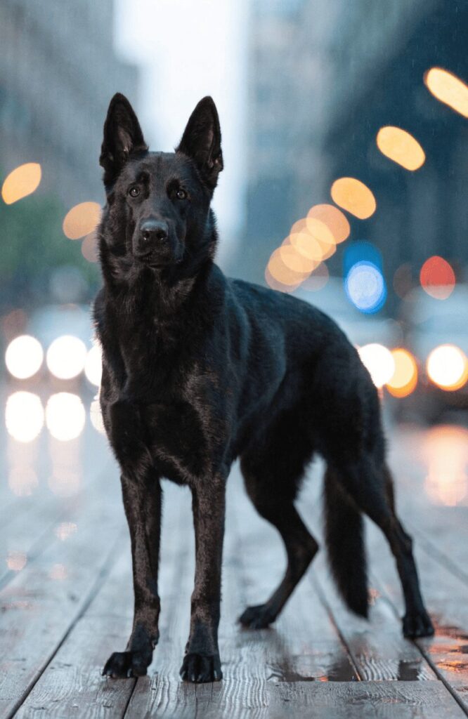 black german shepherd show stance purebred conformation