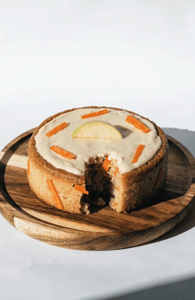 apple carrot homemade dog birthday cake