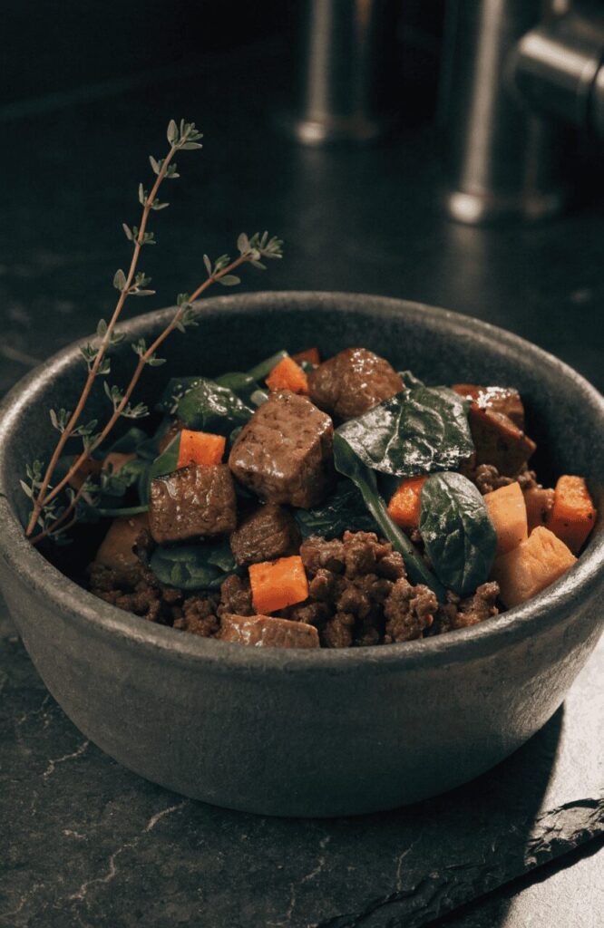 beef liver spinach nutrient dense grain free dog food