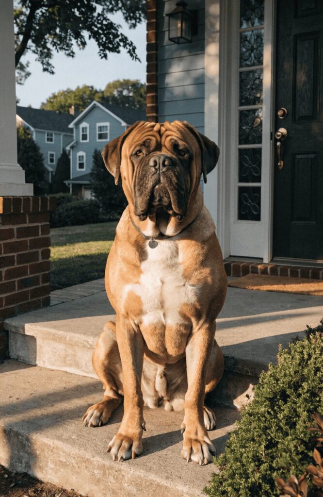 Bullmastiff large calm guard dog for families