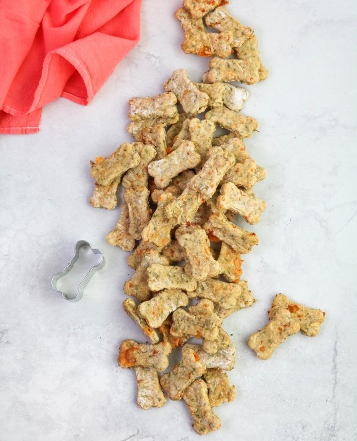 Cheddar Apple Dog Biscuits