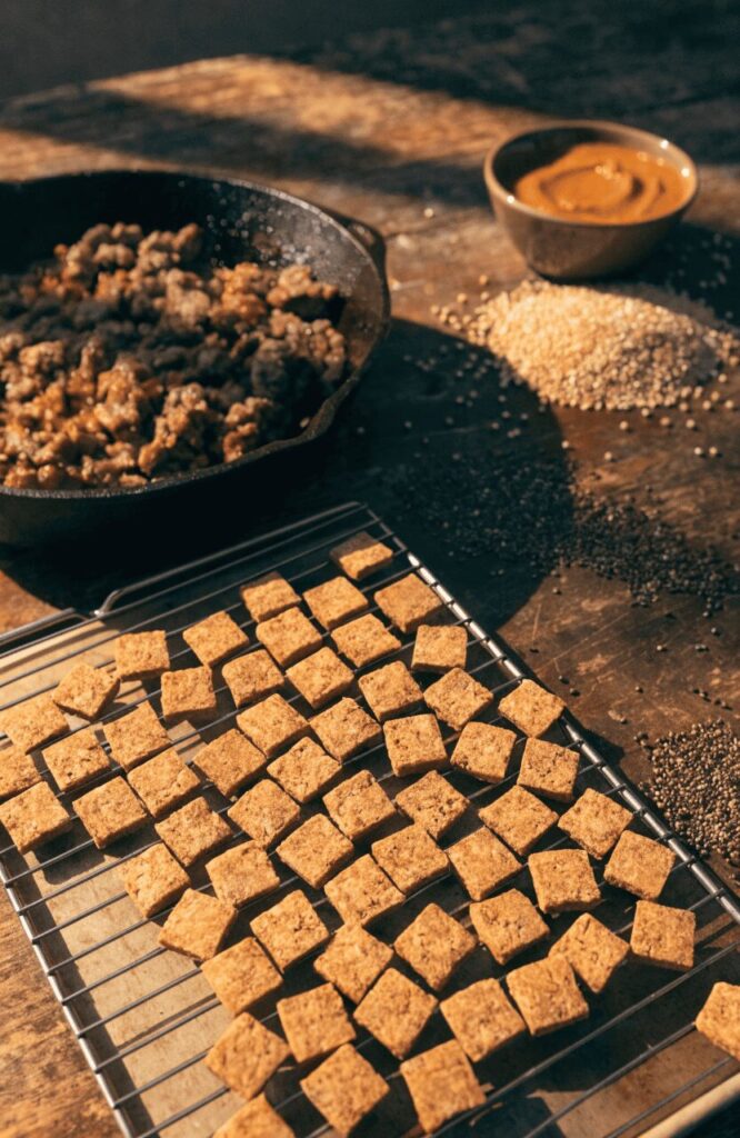 lamb pumpkin air dried homemade dry dog food recipe