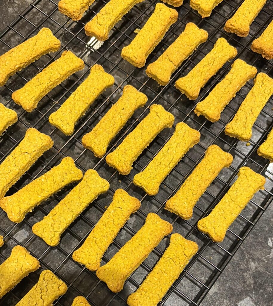 Oat Flour Veggie Dog Treats