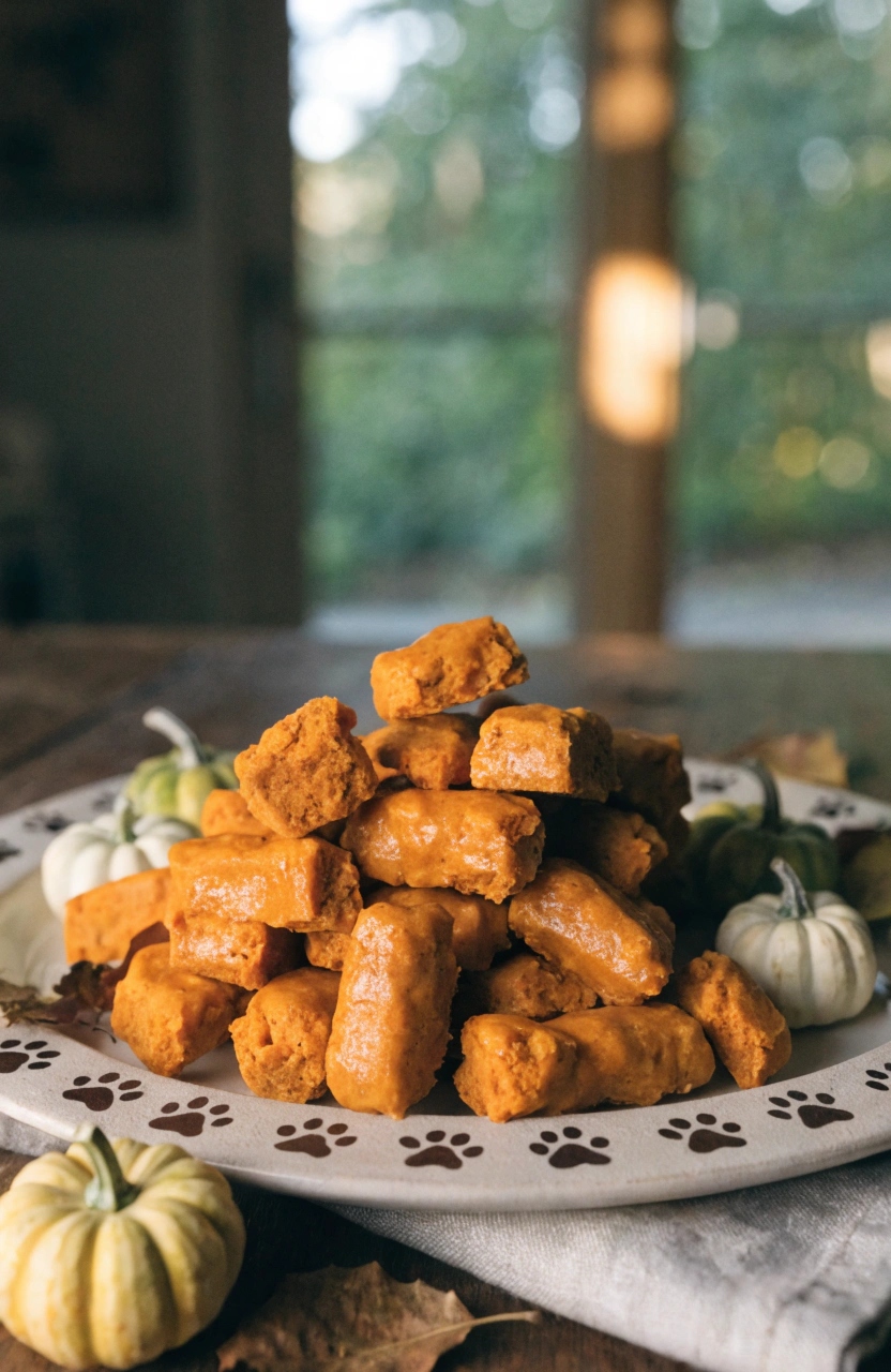Pumpkin and Greek Yogurt Frozen Dog Treats