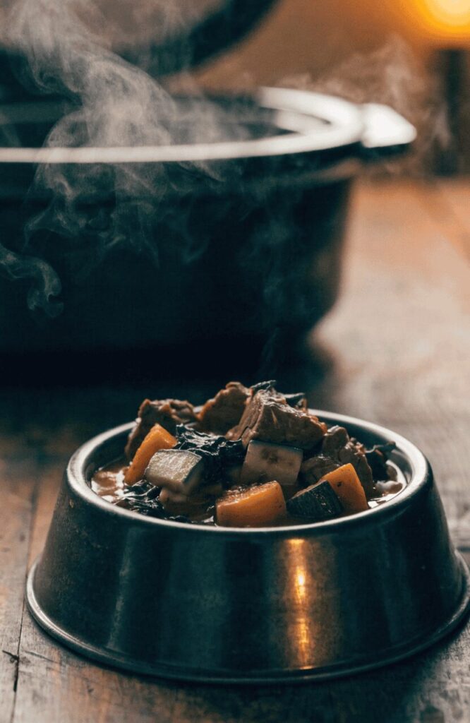 Hearty beef stew crock pot dog food recipe