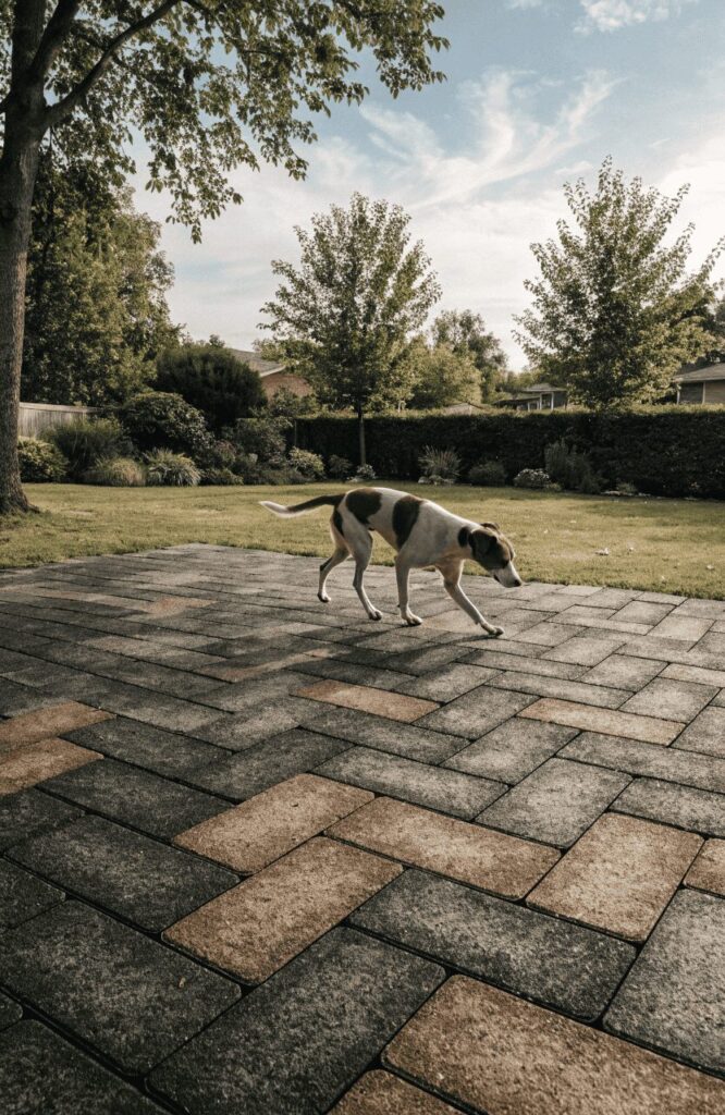 pet-friendly flooring connects smoothly with dog-friendly backyard ideas