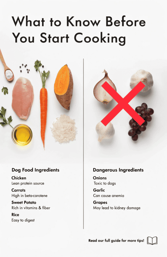 Safety tips before making homemade dog food