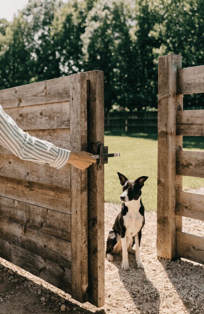 secure fencing is a key dog-friendly backyard idea for safety