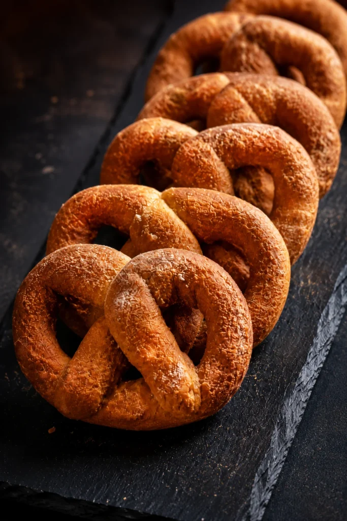 Crunchy pretzel style peanut butter dog twists recipe fresh from oven