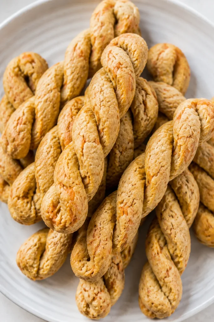 Realistic carrot oat peanut butter twist dog treat swap