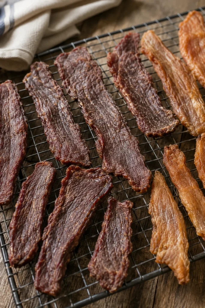 high-protein dog treat recipes: dehydrated jerky strips